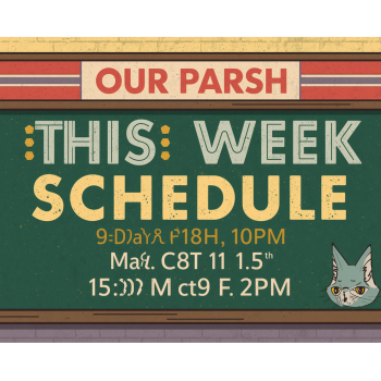 Parish Schedule Week of May 17 – May 23